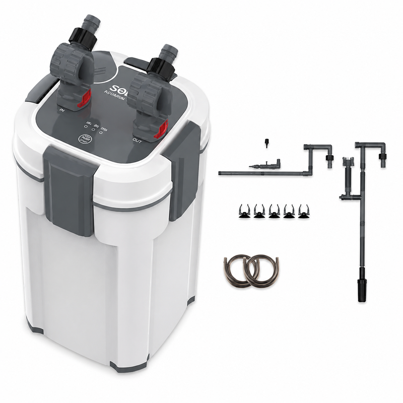 Sobo Dış Filtre 745-AQ-907F-UV 1500 L/h 9W UV Lambalı Sobo Dış Filtre 745-AQ-913F-UV 2500 L/h 9W UV Lambalı