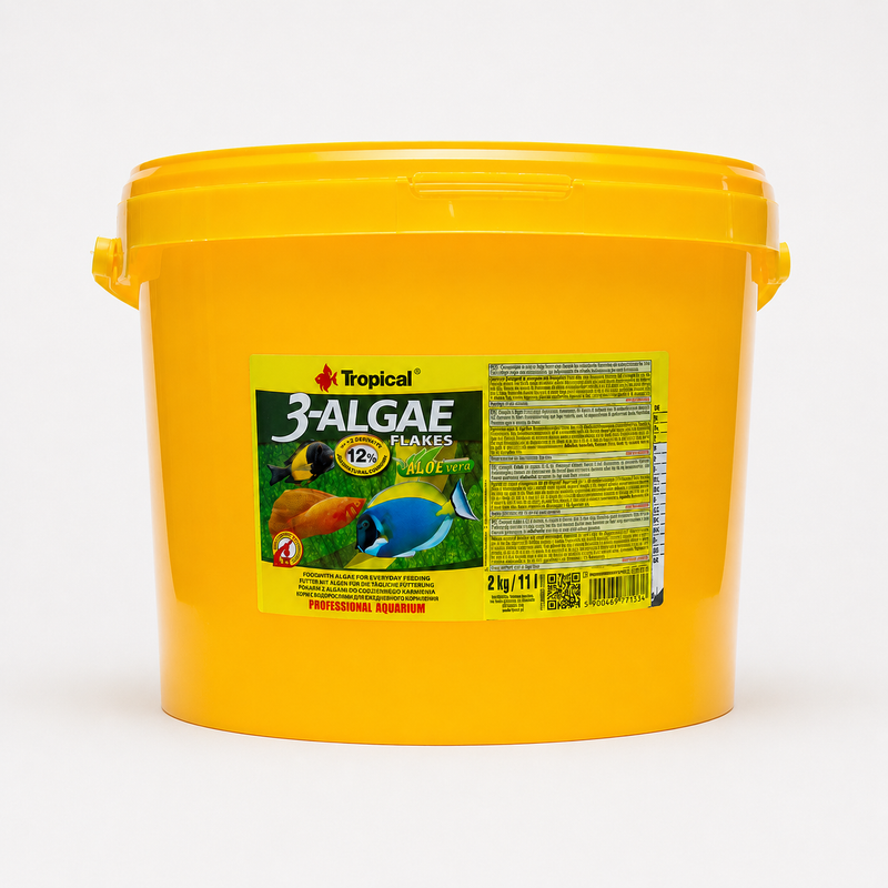 3 Algea Flakes Pul Balık Yemi 100 g (Kovadan Bölme Açık) Tropical 3 Algea Flakes Pul Balık Yemi 100 g (Kovadan Bölme Açık)
