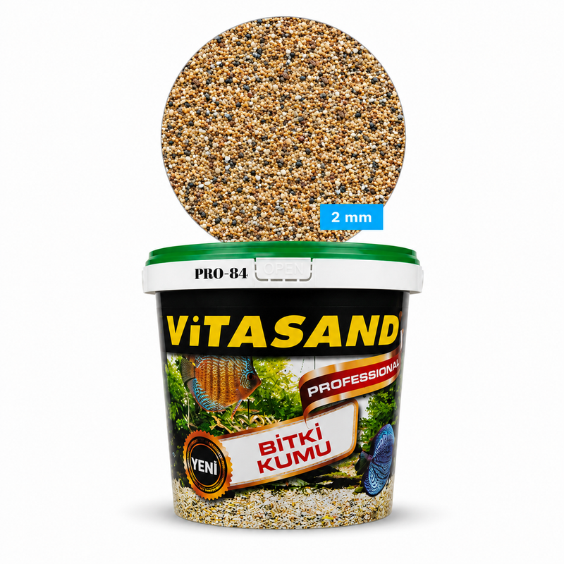 Pro-84 Kuvars Dere Kumu 2mm 1 Kg Vitasand Pro-84 Kuvars Dere Kumu 2mm 1 Kg