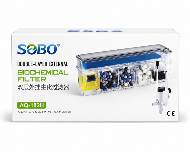 SOBO AQ-182H Biyolojik Bölmeli Tepe Filtre 700L/H 9W SOBO AQ-182H Biyolojik Bölmeli Tepe Filtre 700L/H 9W
