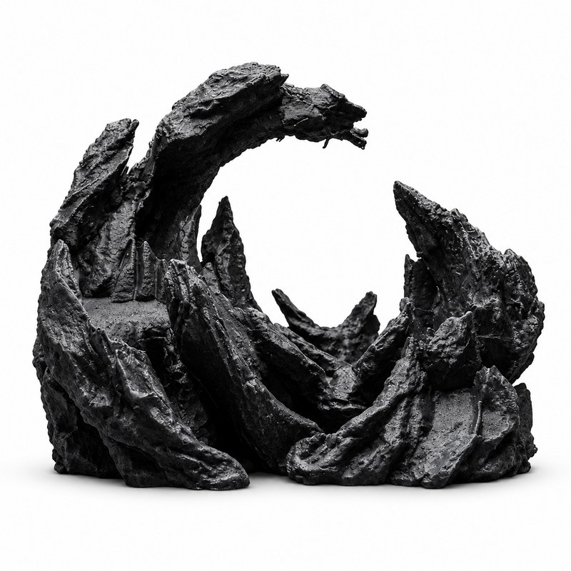 Void Wave PETG Akvaryum Dekoru Void Wave PETG Akvaryum Dekoru