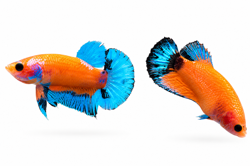 Yellow Body HMPK Çift Betta